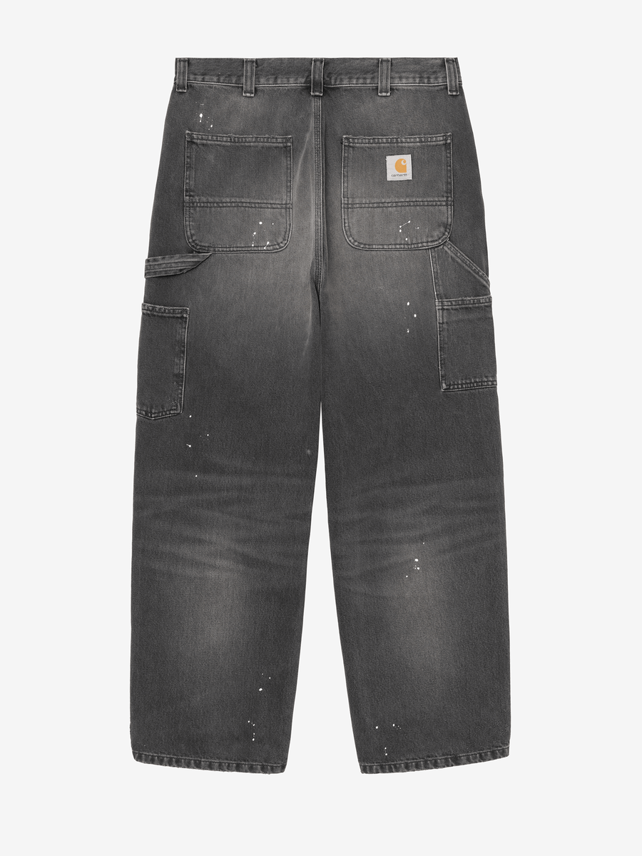 CARHARTT WIP — Джинсы Single Knee Black (Destroy Wash, Splatter)