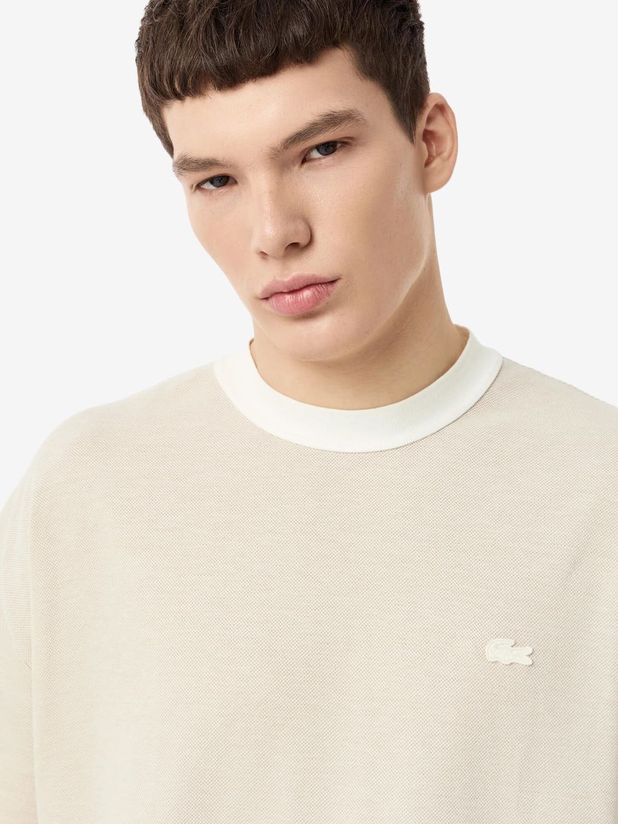 LACOSTE — Футболка Oversize Fit Tee Beige