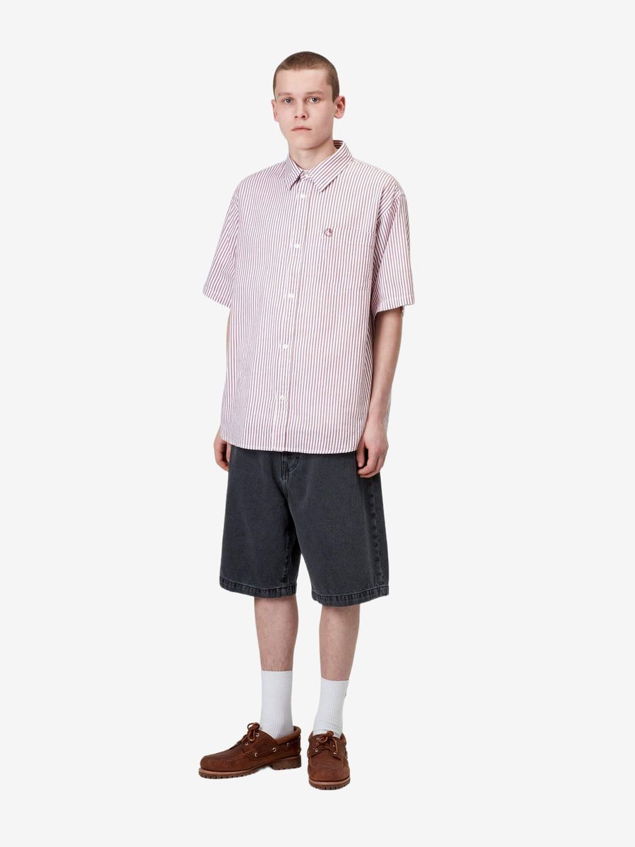 CARHARTT WIP — Шорты Landon Black (Heavy Stone Wash)