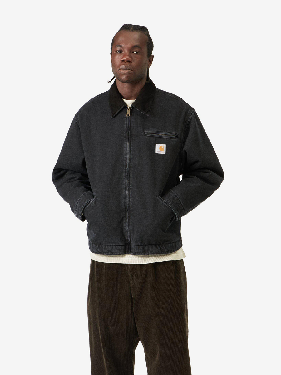 CARHARTT WIP — Куртка OG Detroit Black//Black (Stone Washed)