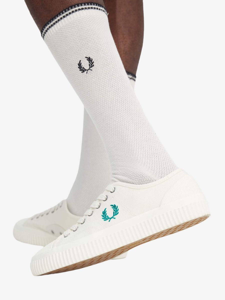 FRED PERRY — Обувь Low Hughes Light Ecru/Green