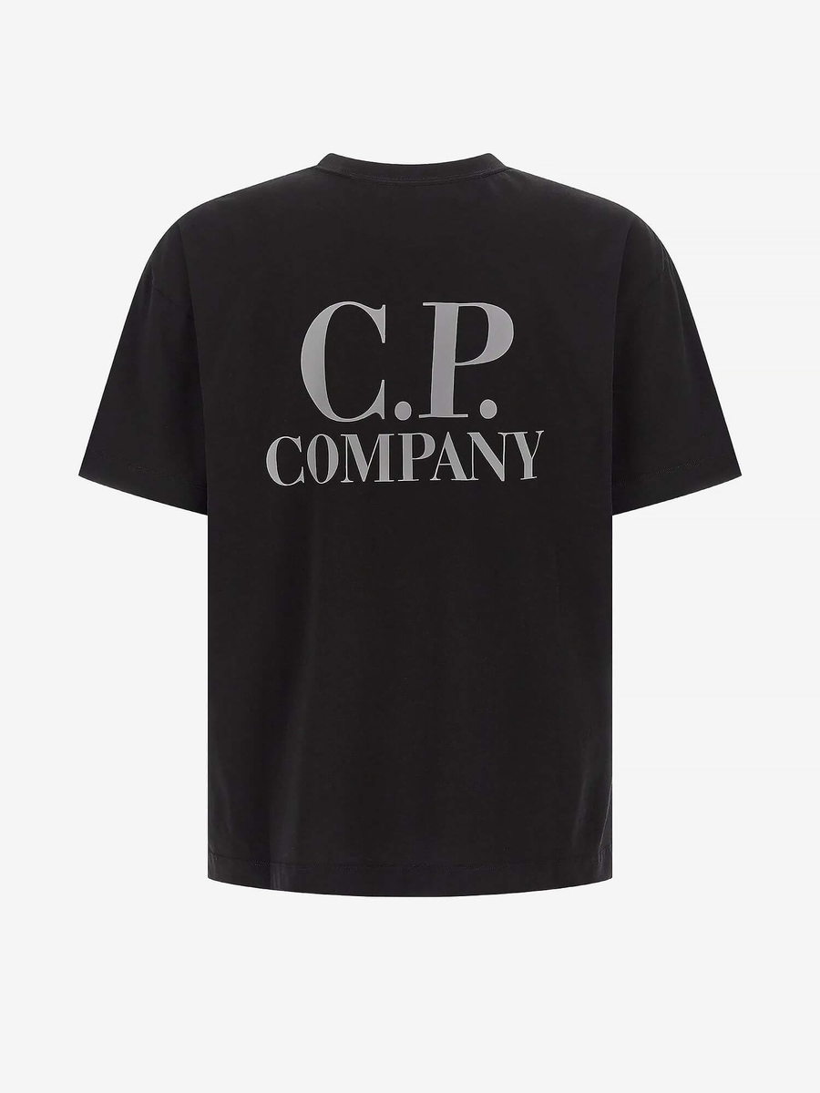 C.P. COMPANY — Футболка 30/1 Jersey SS Printed Graphics Black