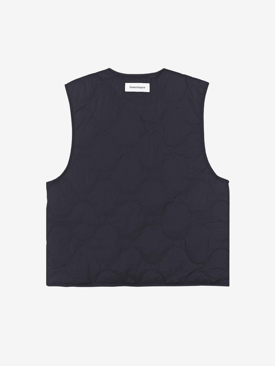 DISSIDENT — Жилетка Quilted Marble Vest in Black