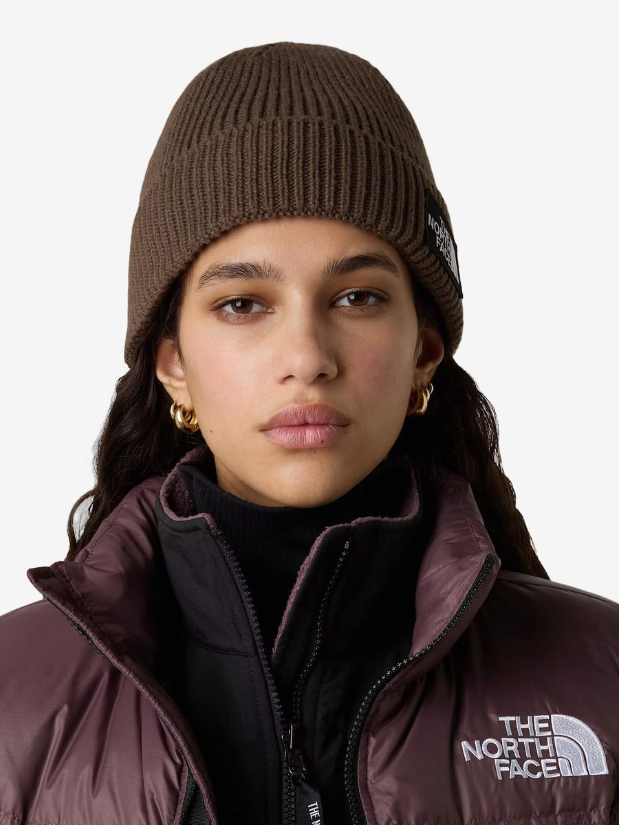 THE NORTH FACE — Шапка Logo Cuff Beanie Smokey Brown