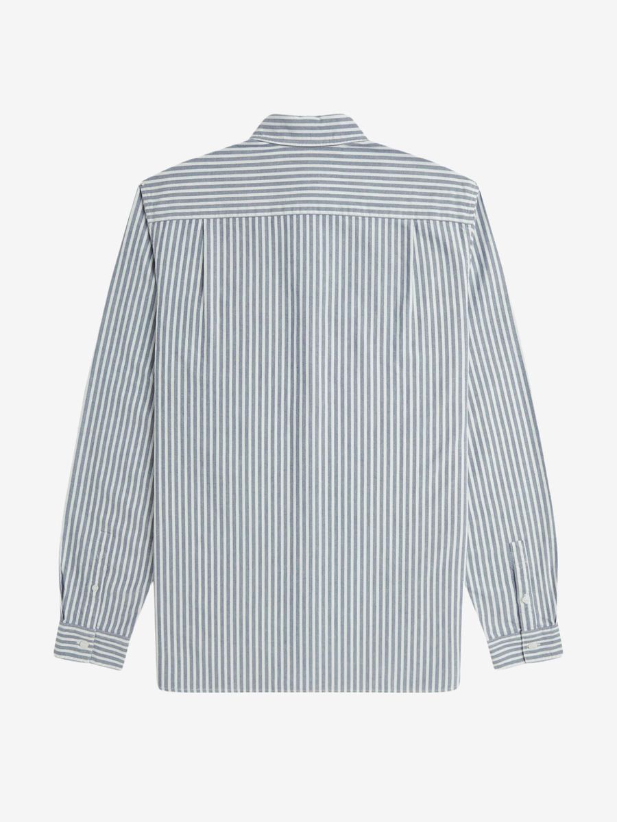 FRED PERRY — Рубашка Oxford Stripe Tennis Blue