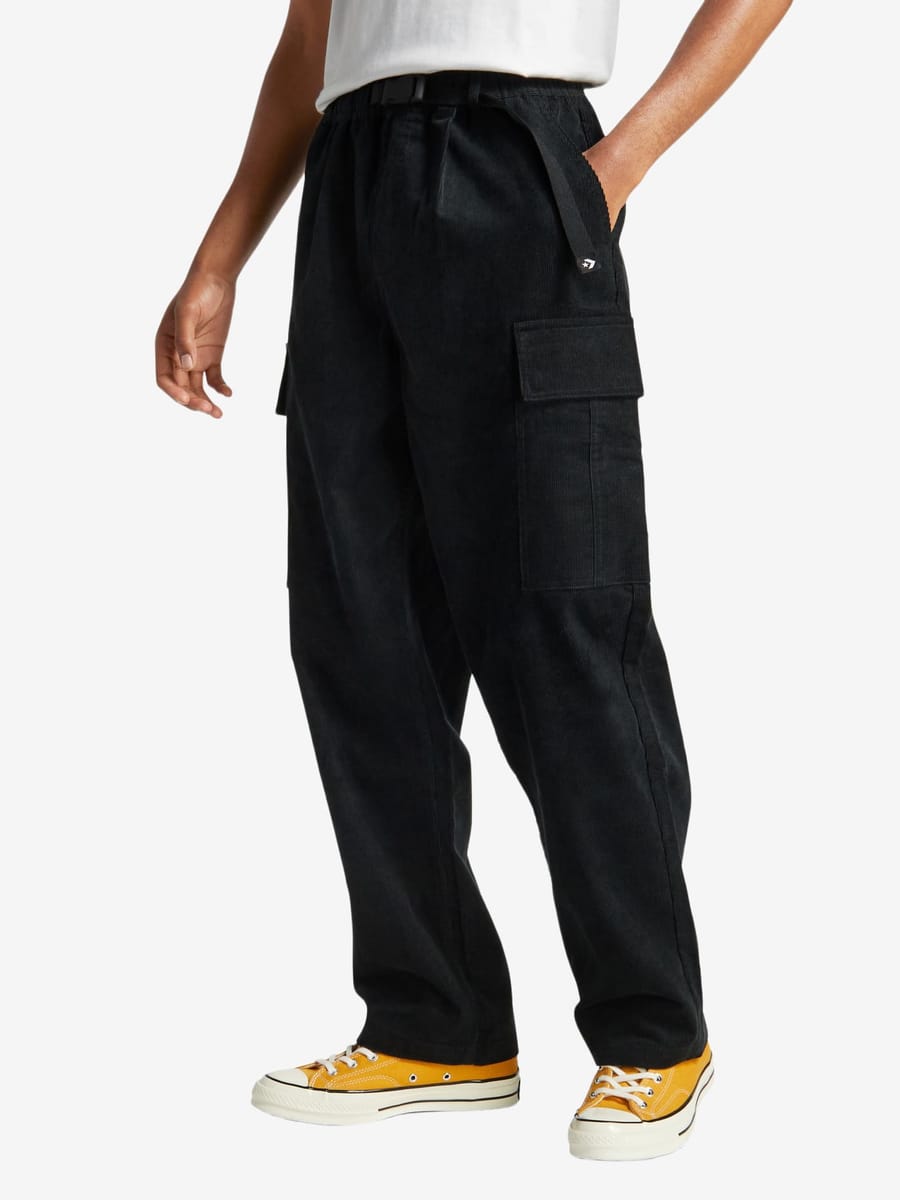 CONVERSE — Штаны Corduroy Cargo Pants Black