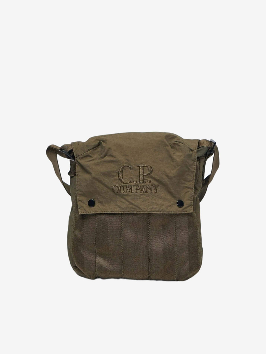 C.P. COMPANY — Сумка Plain Paper Touch Mixed Shoulder Bag Ivy Green