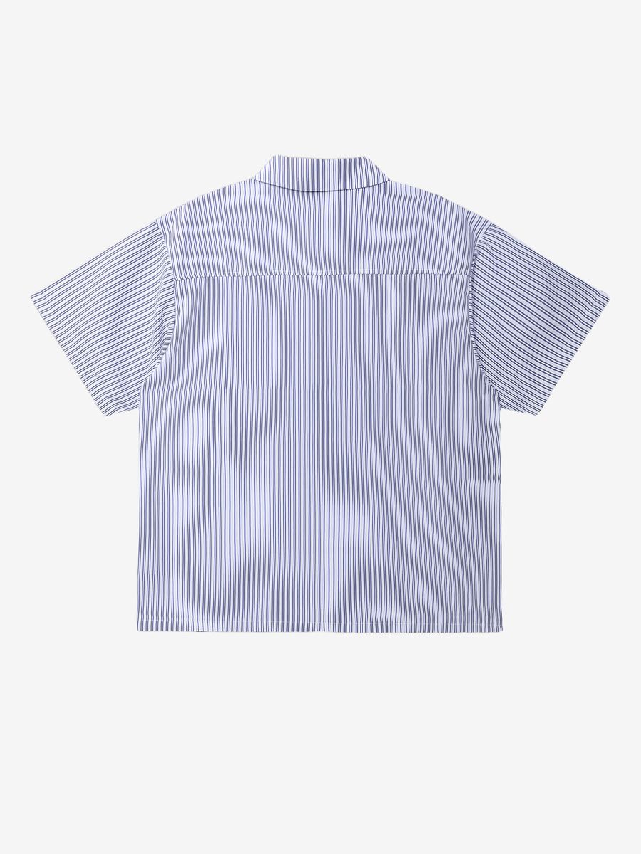 ОКТЯБРЬ — Рубашка AW'25 Work SS White Stripe