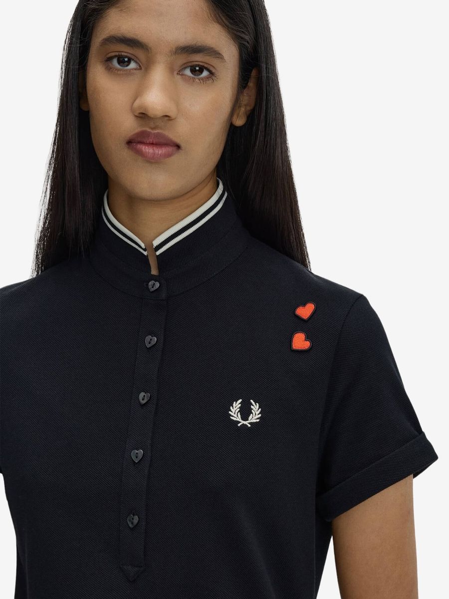 FRED PERRY — Платье Tipped Polo Dress Black