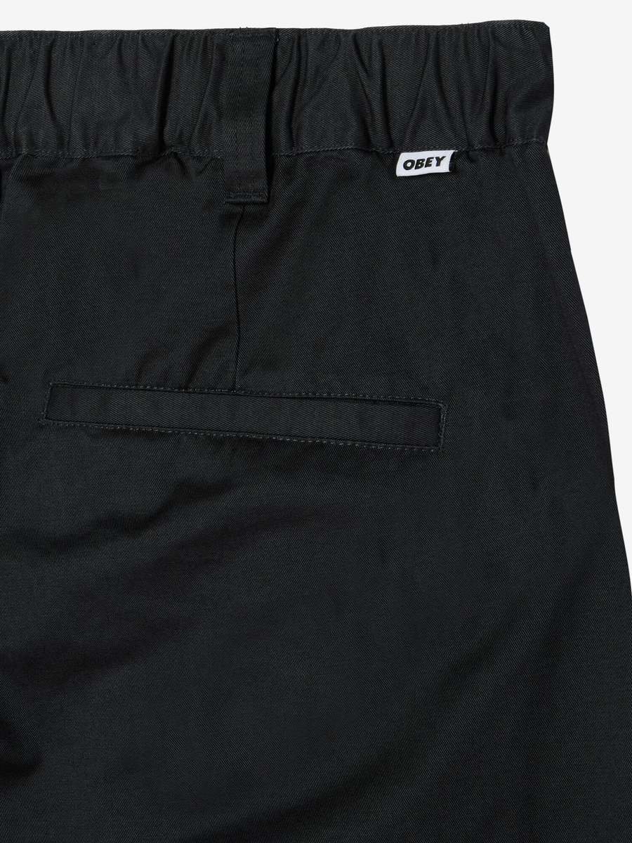 OBEY — Штаны Foster Pleated Pant Black