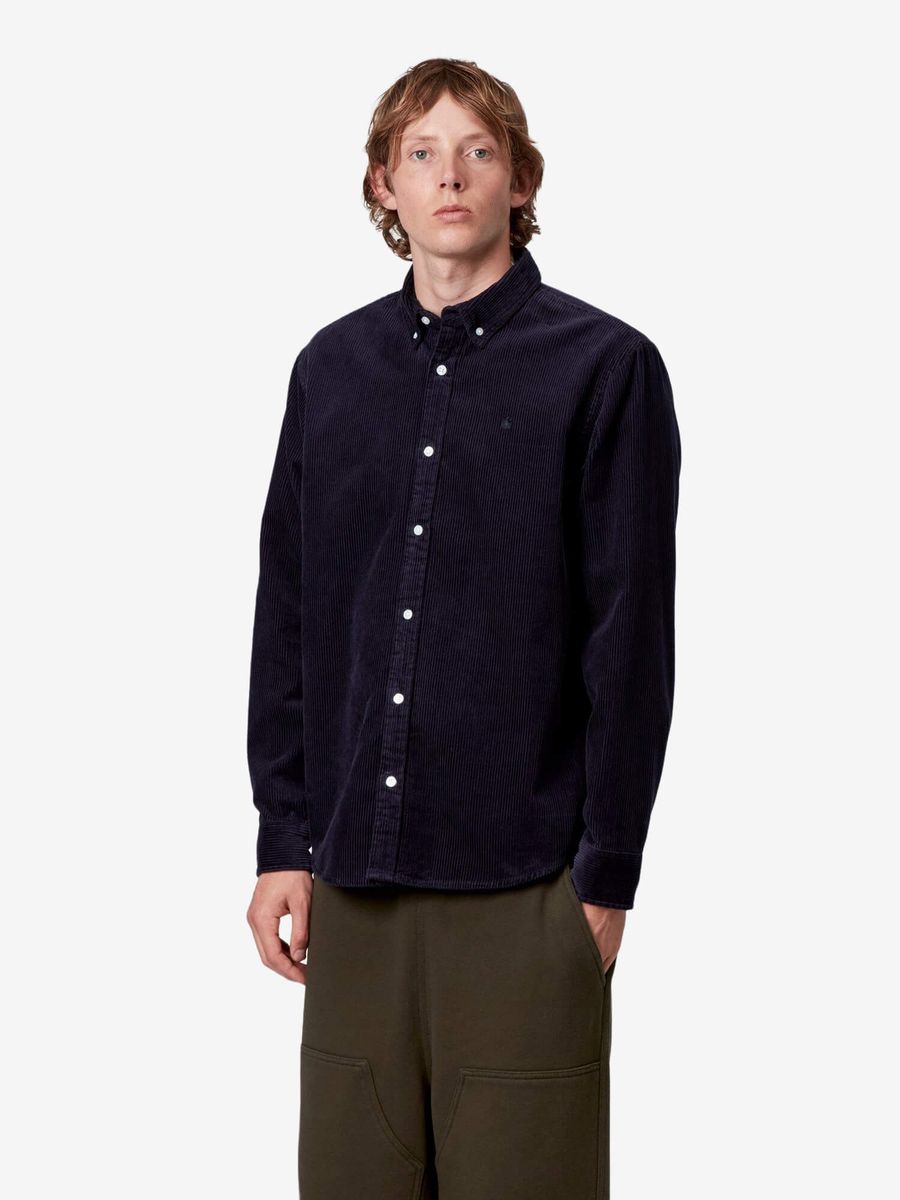 CARHARTT WIP — Рубашка Madison Cord Dark Navy/Dark Navy
