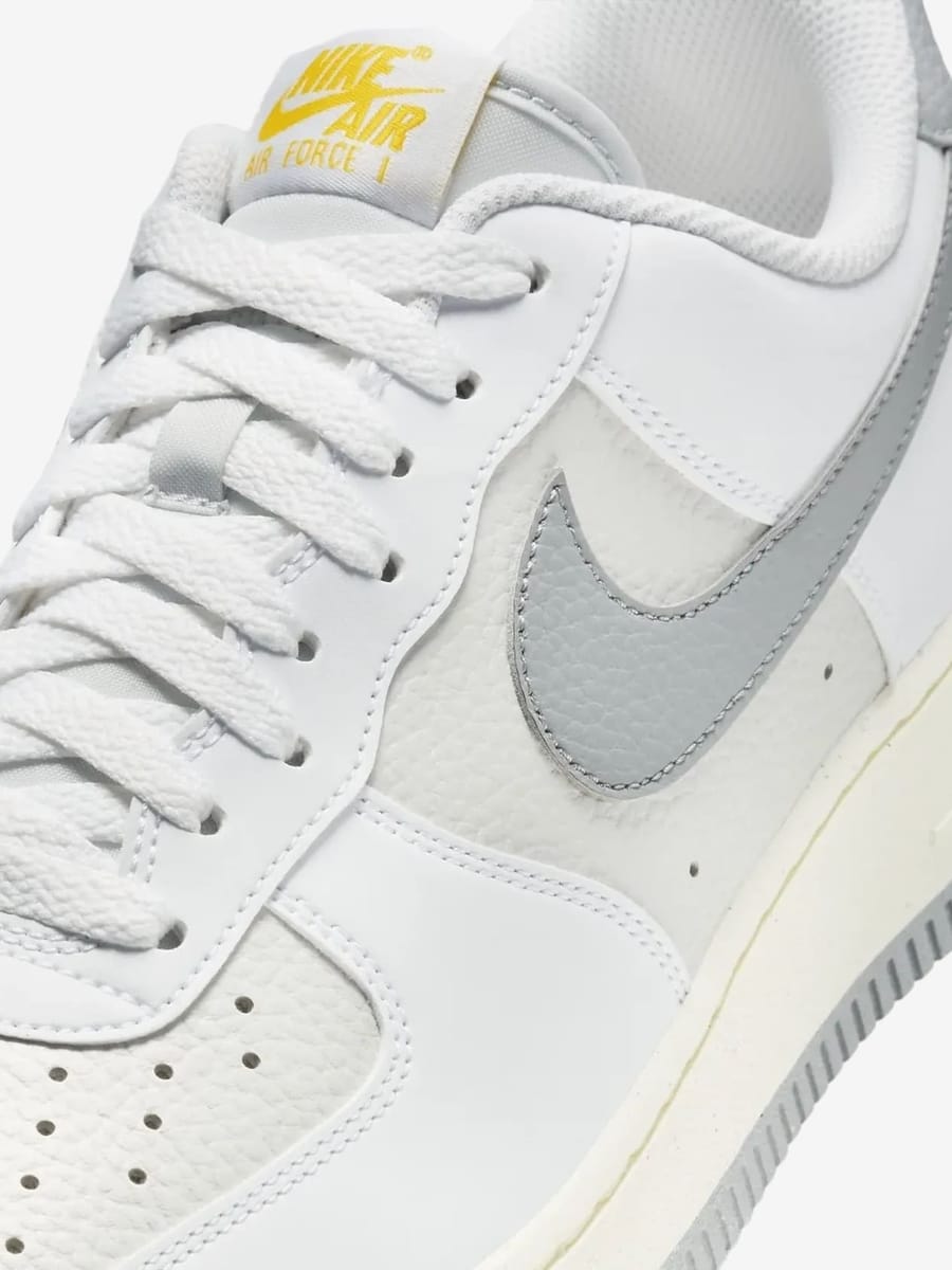 NIKE — Кроссовки Air Force 1 Low '07 White/Grey/Yellow