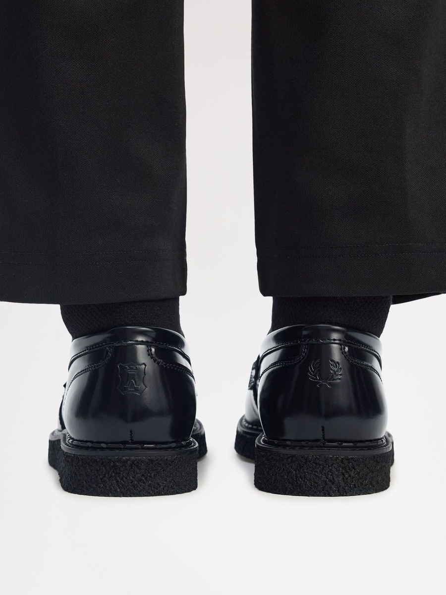 FRED PERRY — Туфли George Cox Leather Penny Loafer Black