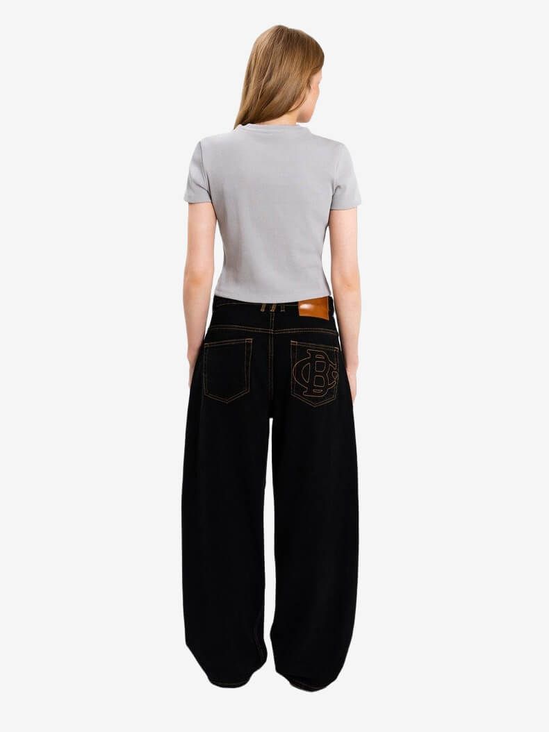 DISSIDENT — Джинсы Coat of Hearts Baggy Jeans Black