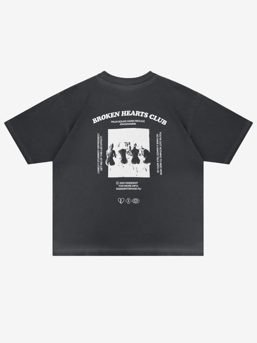 DISSIDENT — Футболка BHC Dyed Tee Asphalt