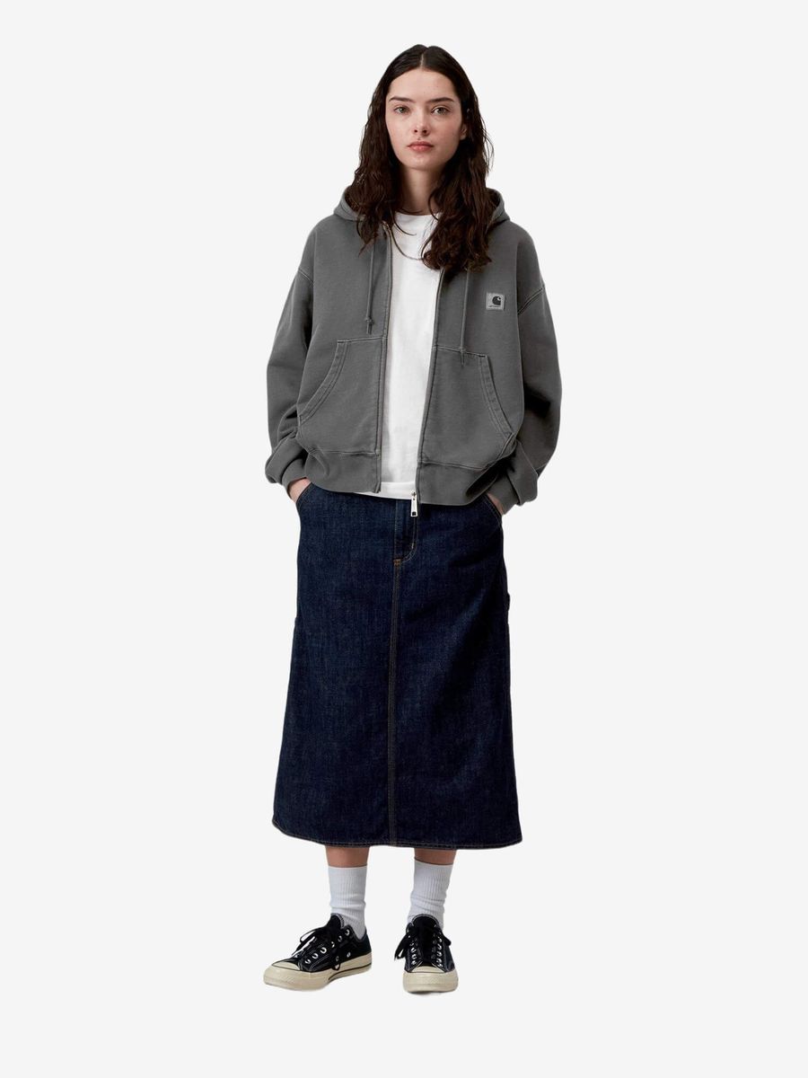 CARHARTT WIP — Куртка W' Hooded Nelson Jacket Black (Garment Dyed)