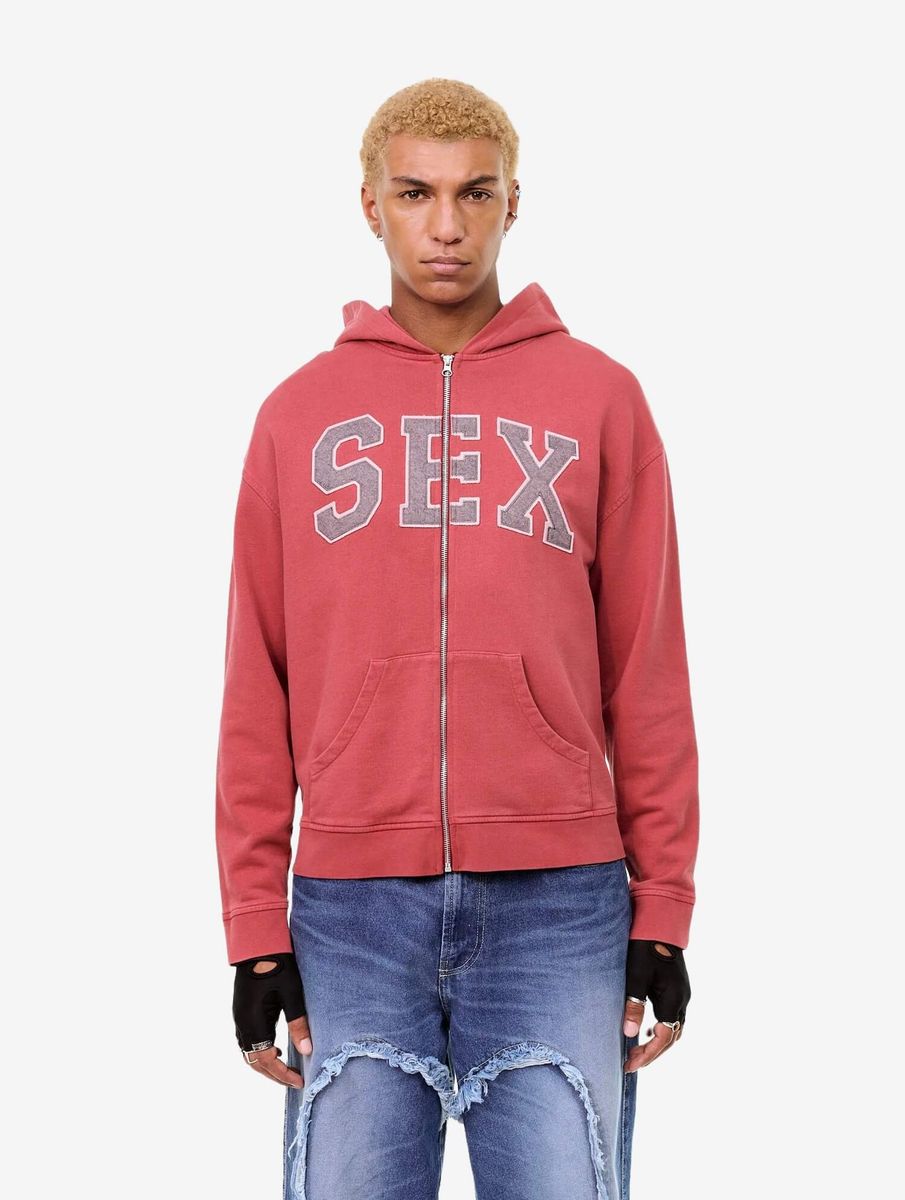 CARNE BOLLENTE — Худи Zip Zipcode: Desire Red