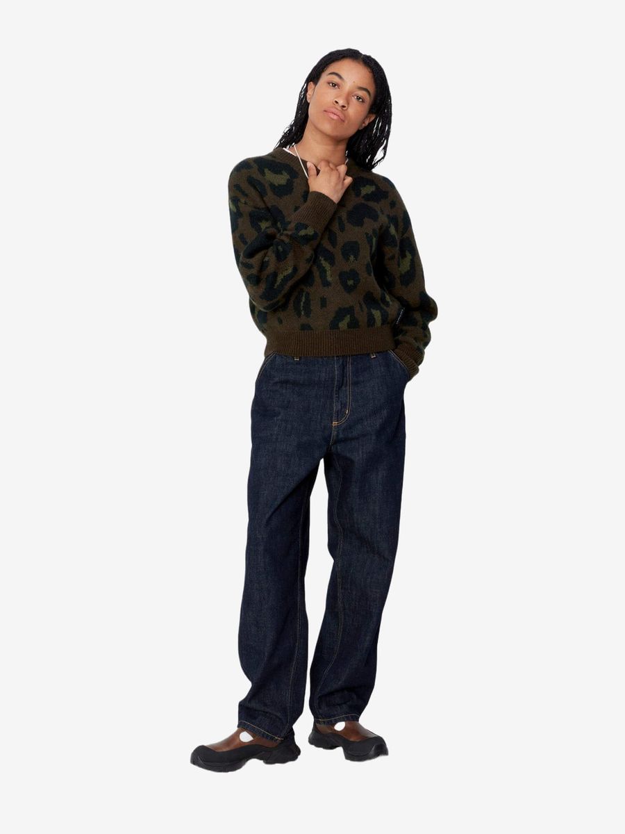 CARHARTT WIP — Свитер вязаный W Merton Camo Leo Jaquard, Tamarind
