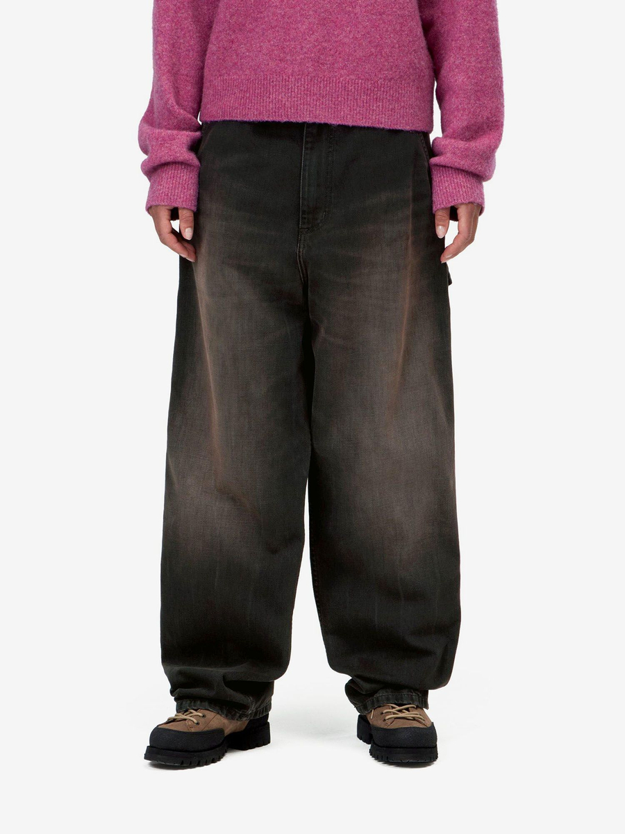 CARHARTT WIP — Джинсы W Brandon Single Knee Black (Tobacco Used Wash)