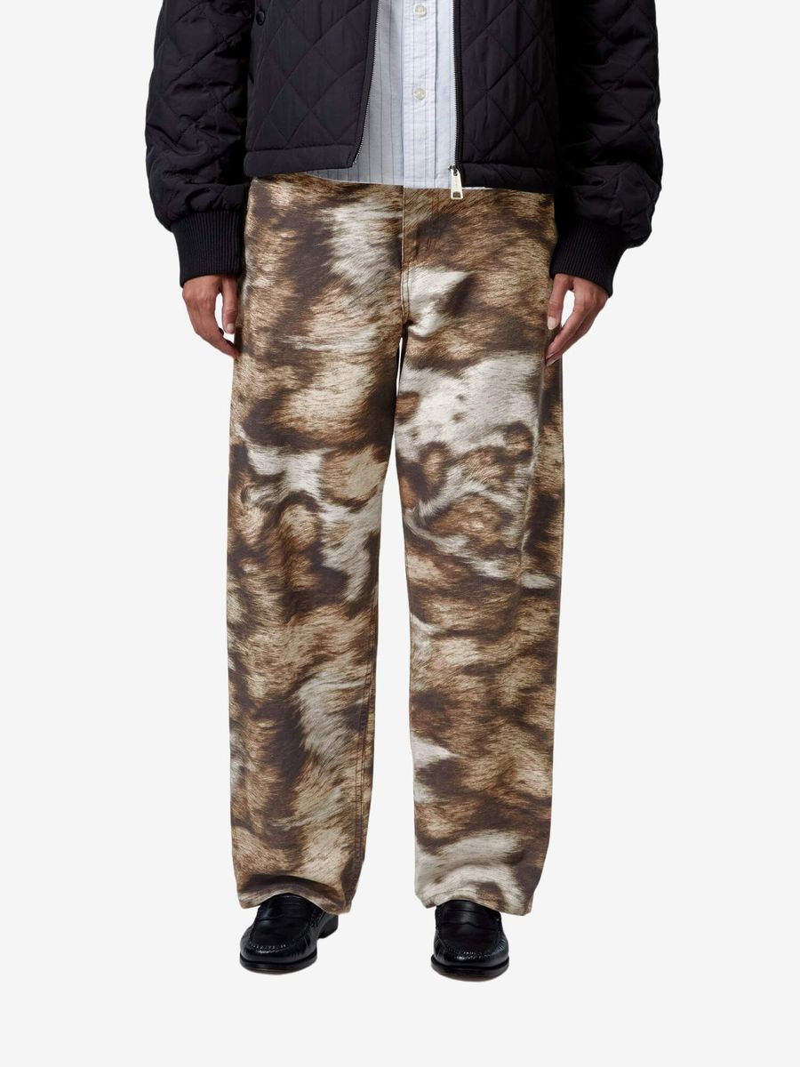 CARHARTT WIP — Джинсы W Brandon Single Knee Wild Dog Print (Stone Washed)