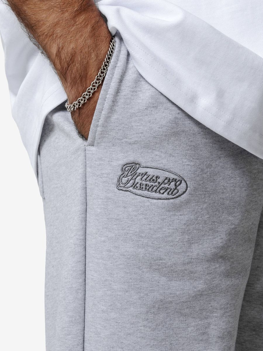 DISSIDENT — Штаны Buttons Heavy Sweatpants Grey Melange