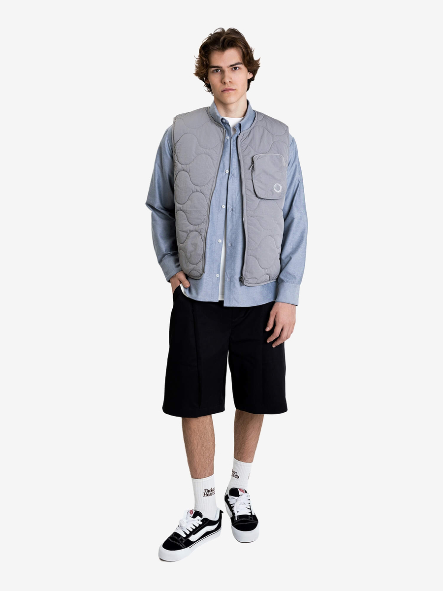 DISSIDENT — Жилетка Quilted Marble Vest in Grey