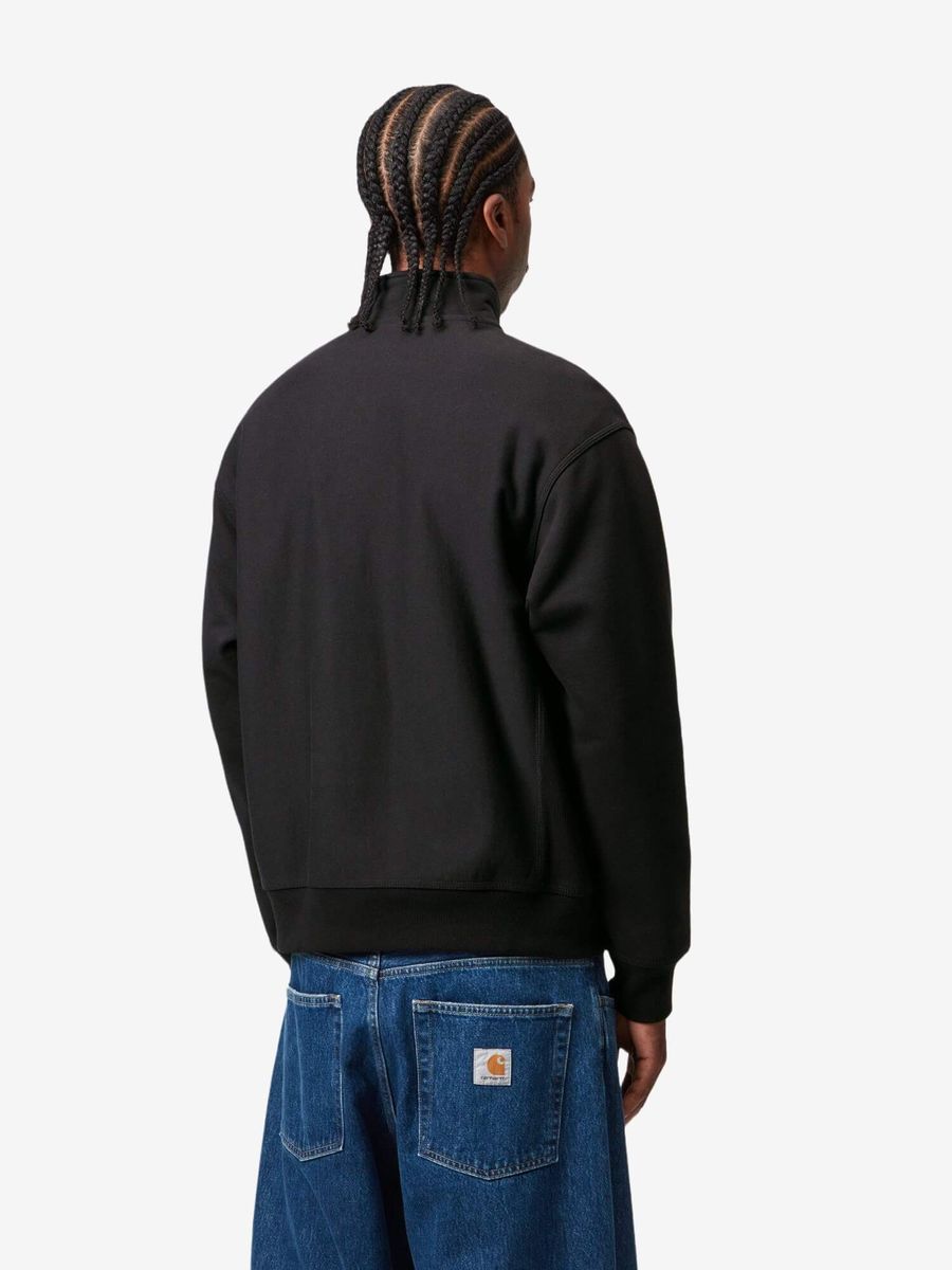 CARHARTT WIP — Свитшот American Script Half Zip Black