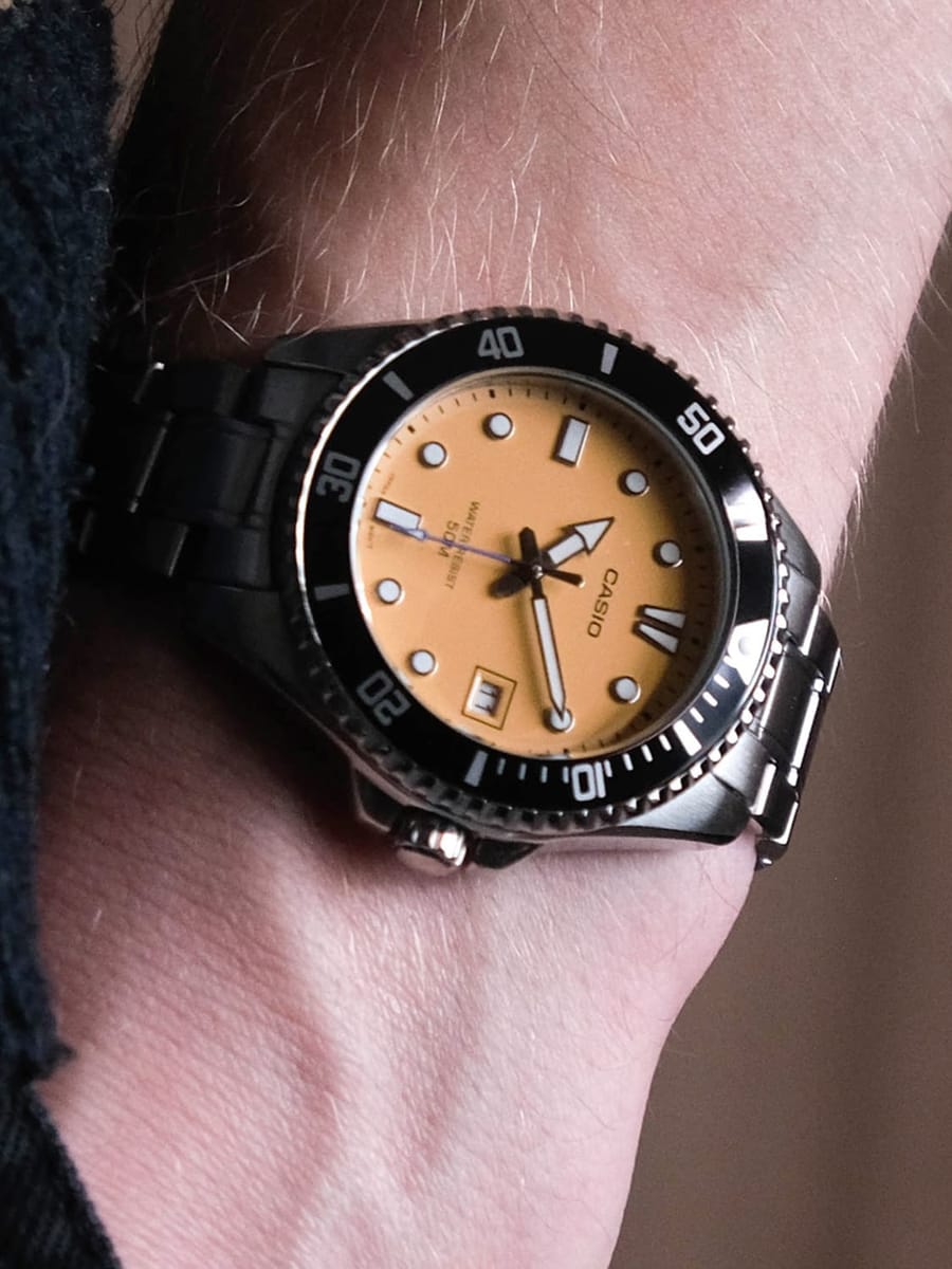 CASIO — Часы MDV-10D-4A2 Silver/Black/Bronze