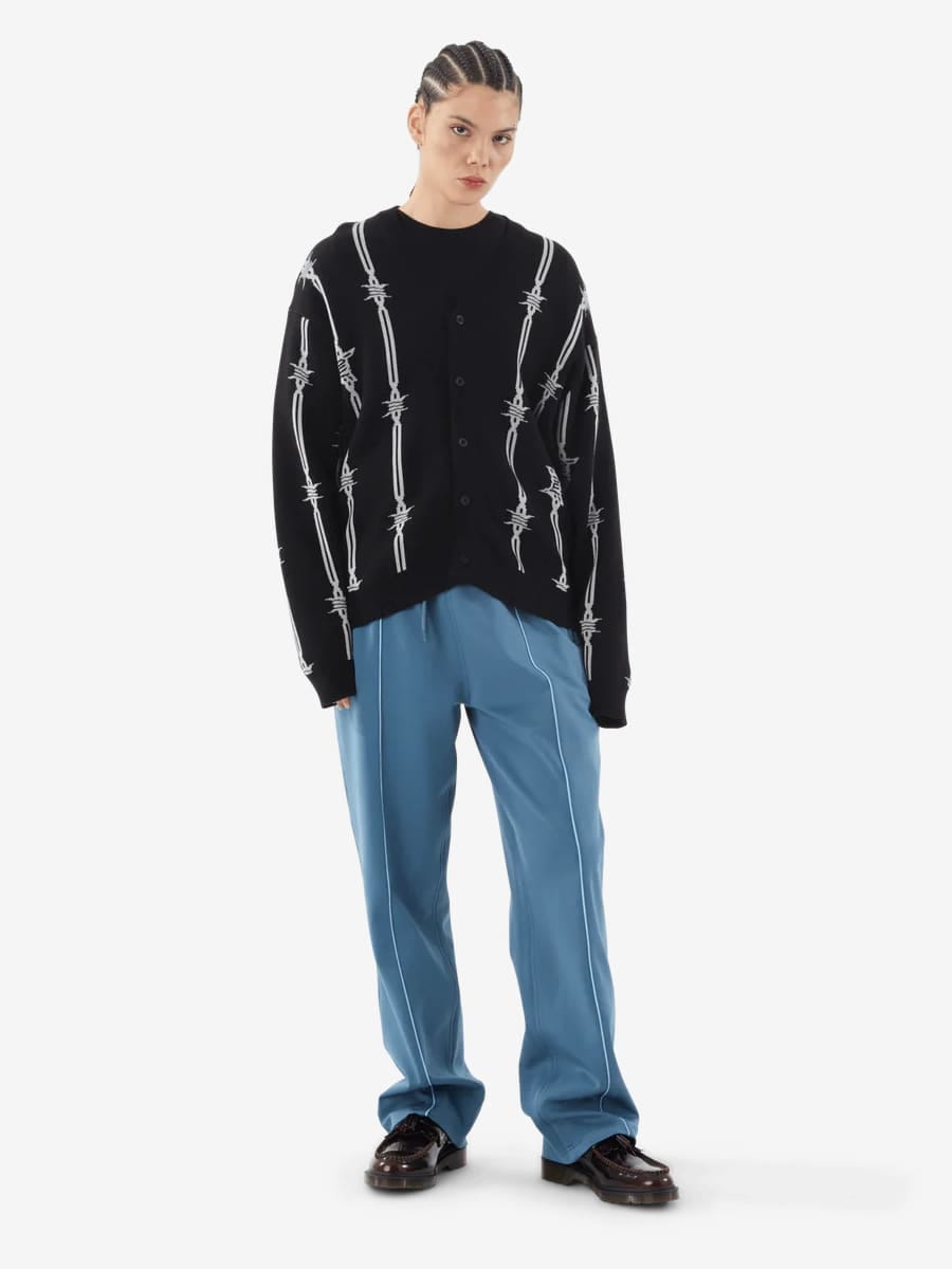HUF — Кардиган Вязаный Barbed Wire Black