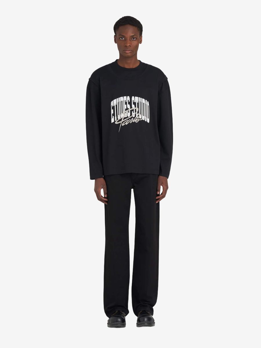 ÉTUDES STUDIO — Лонгслив Hybrid LS University Black