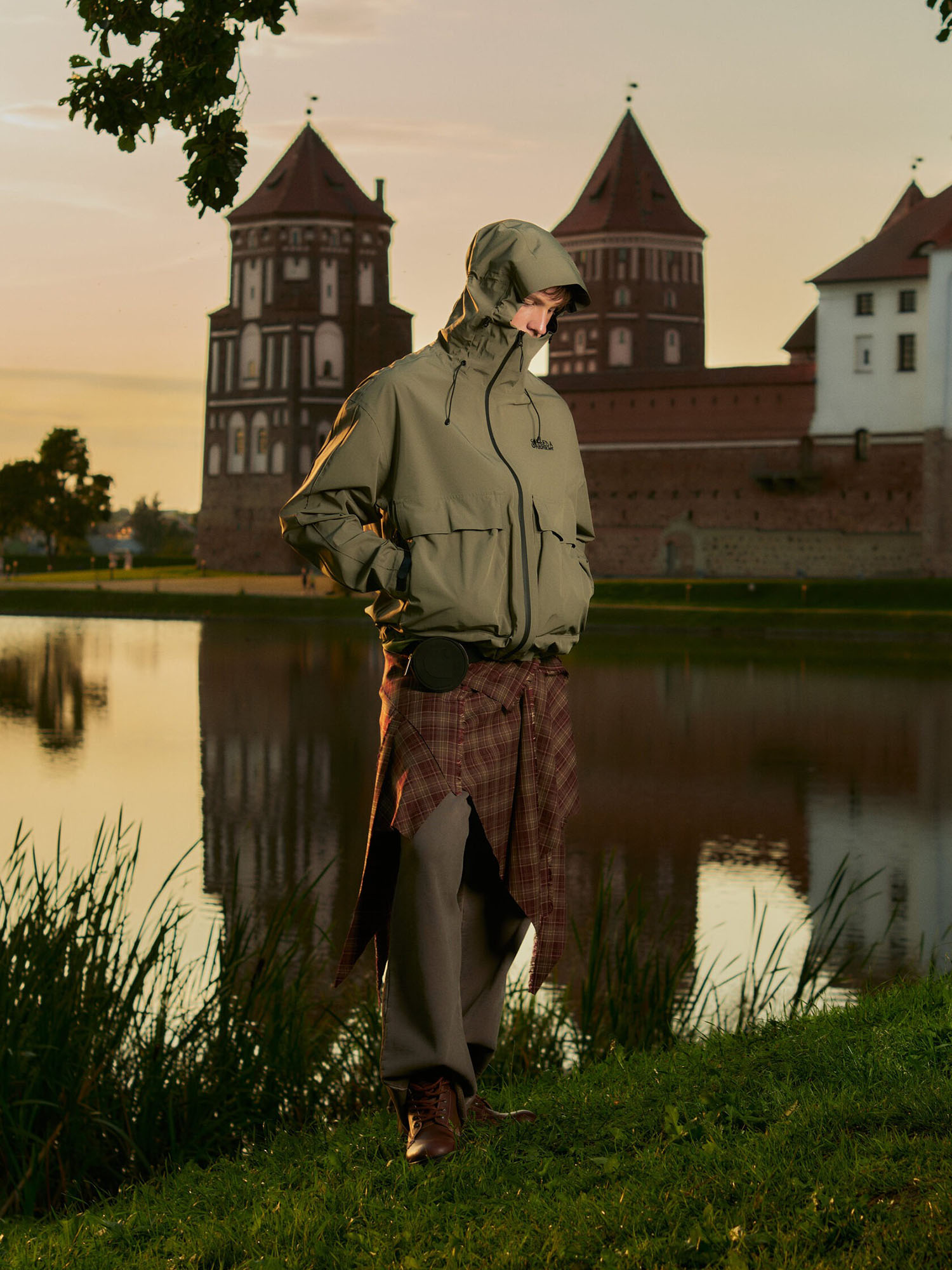 CALLED A GARMENT — Куртка 5-Winds Jacket Серо-Зеленый