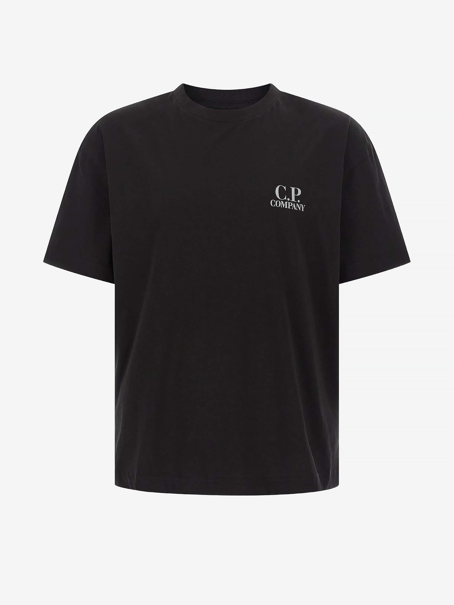 C.P. COMPANY — Футболка 30/1 Jersey SS Printed Graphics Black