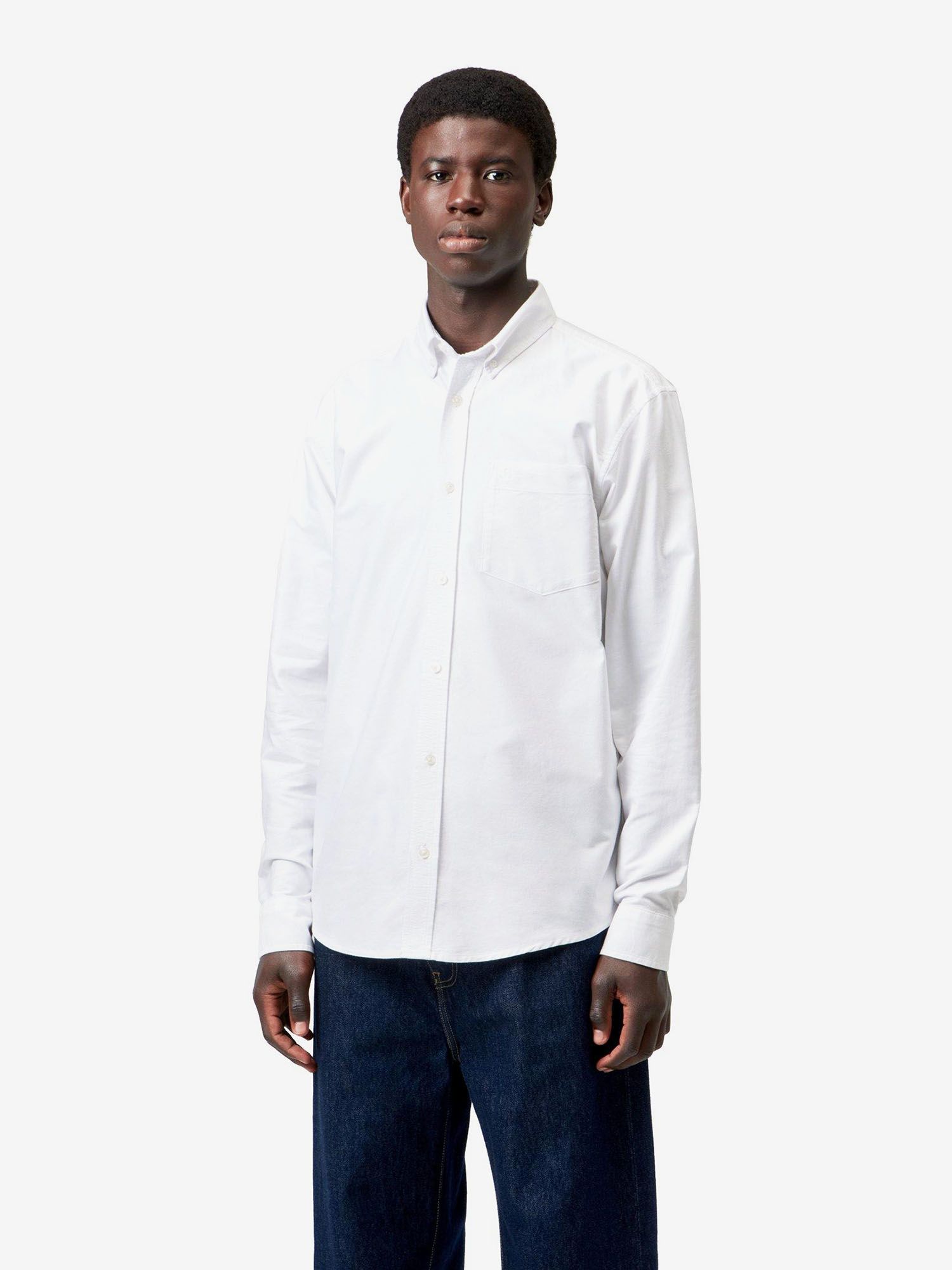 CARHARTT WIP — Рубашка L/S C-Logo White/White