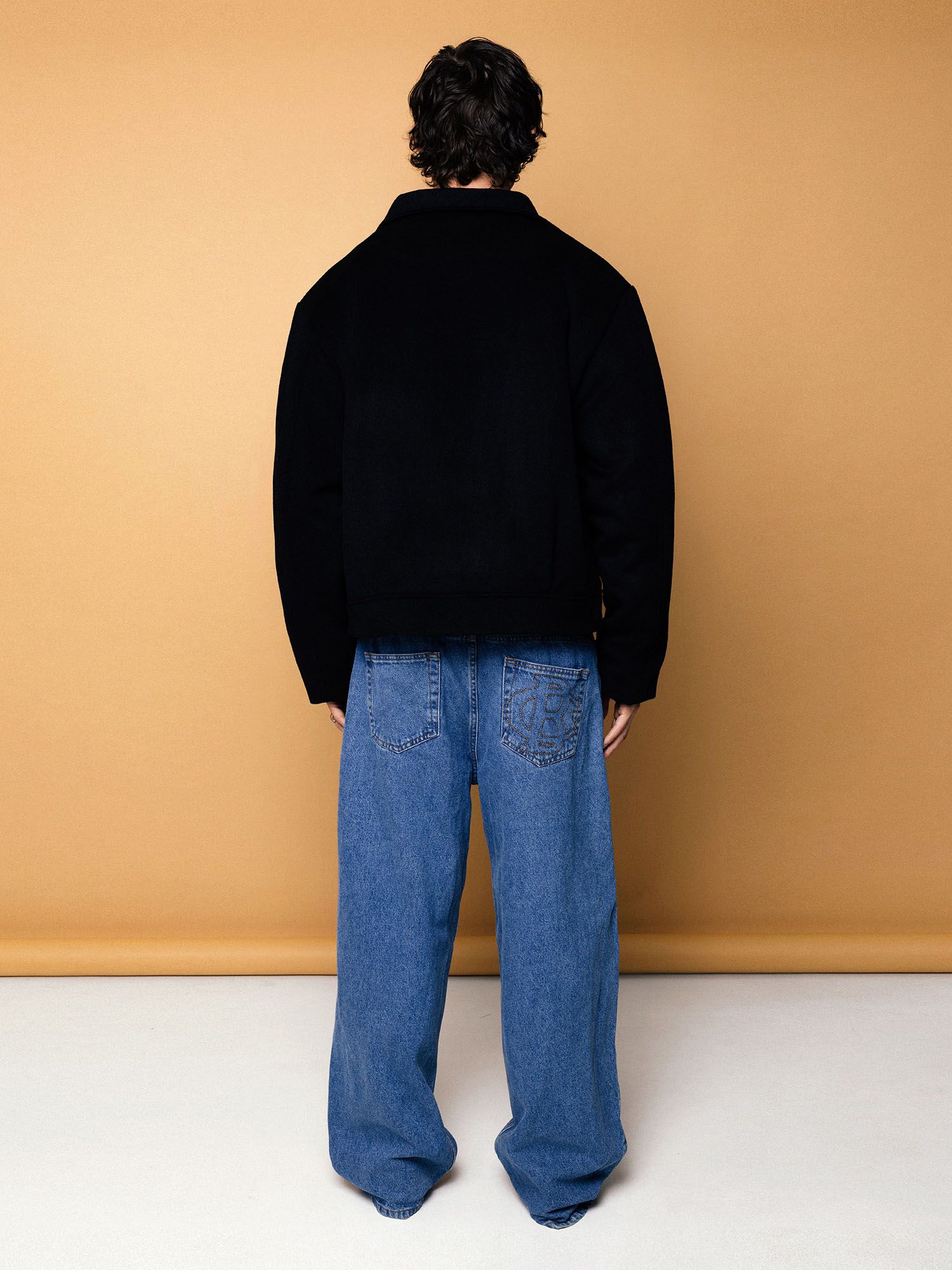 DISSIDENT — Куртка DST Cropped Zipper Coat in Black