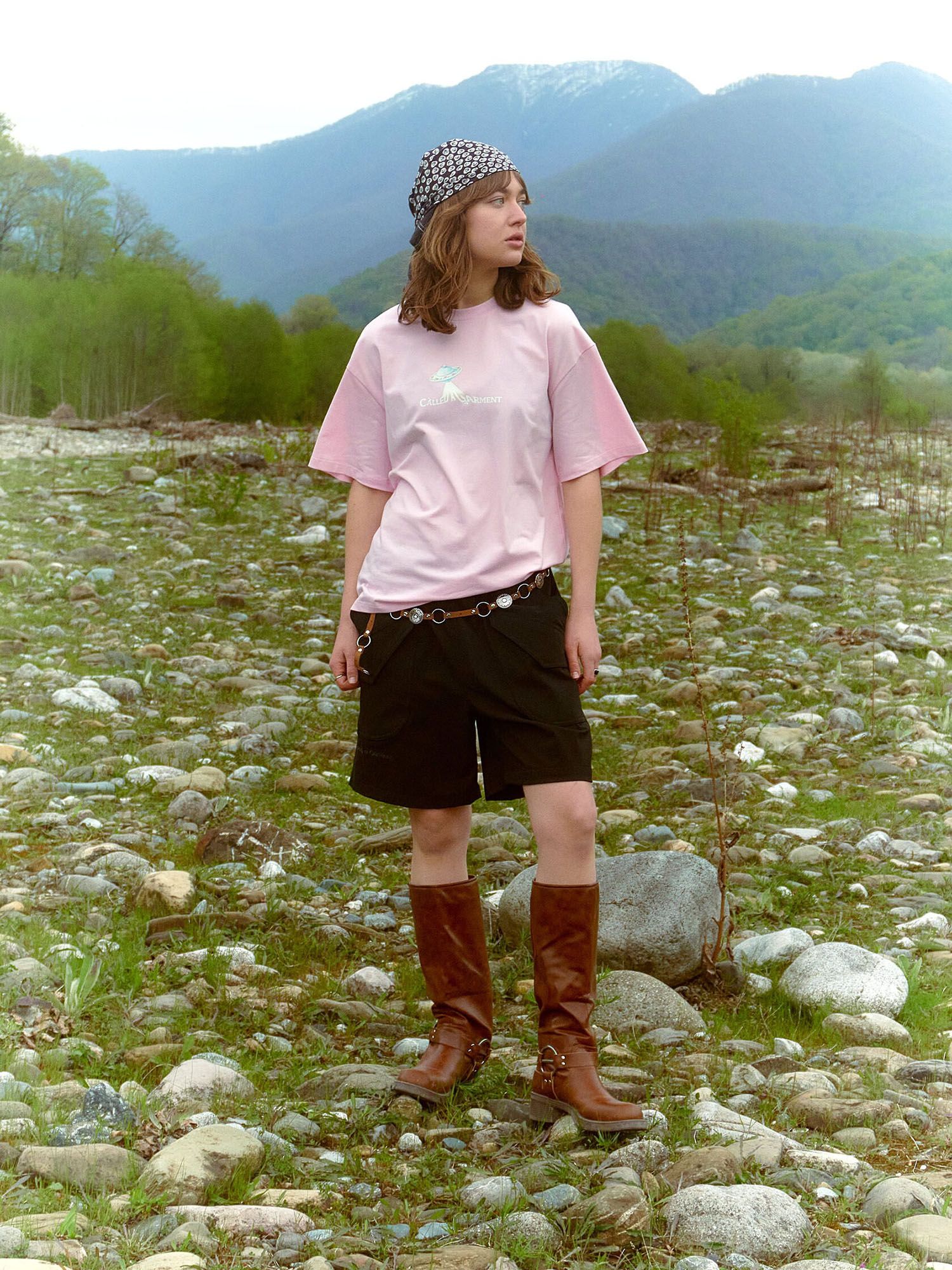 CALLED A GARMENT — Футболка Flying Saucer Розовый