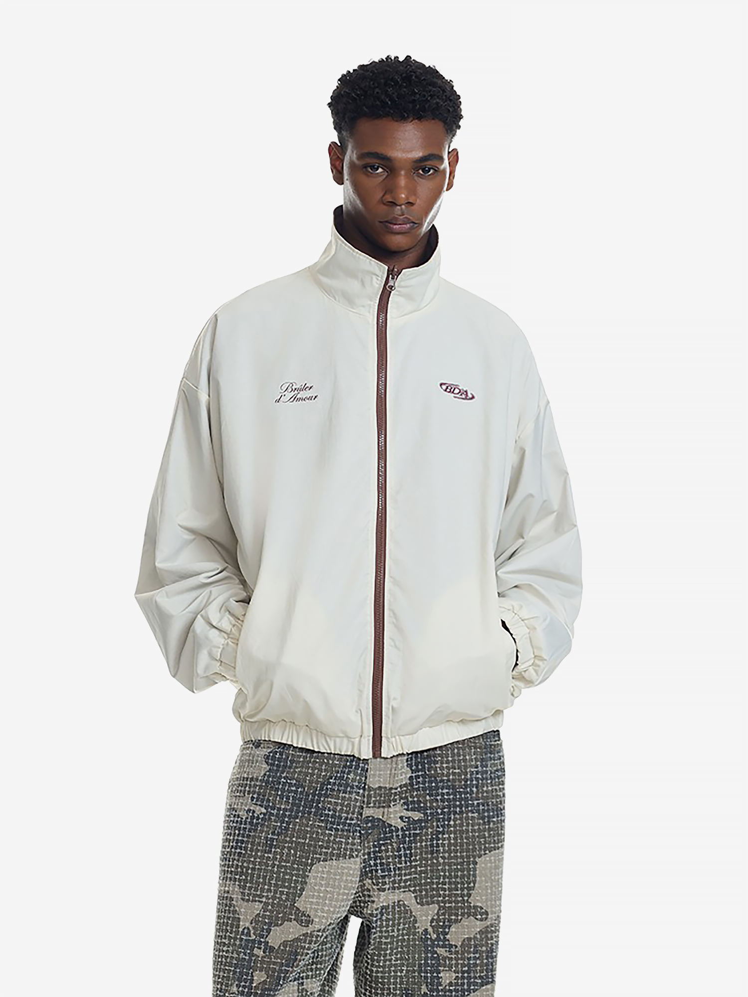 BRÛLER D’AMOUR — Куртка Double Face Track Jacket Regular Black