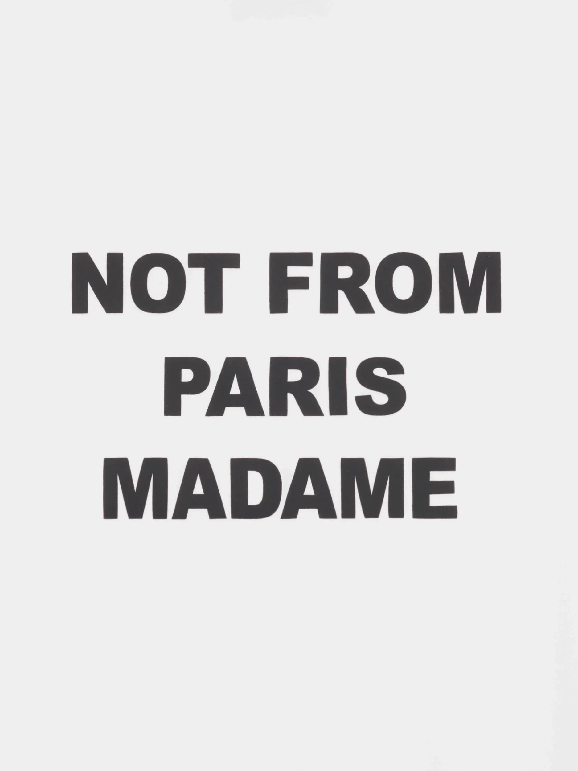 DRÔLE DE MONSIEUR — Футболка Bold Slogan Tee Optic White