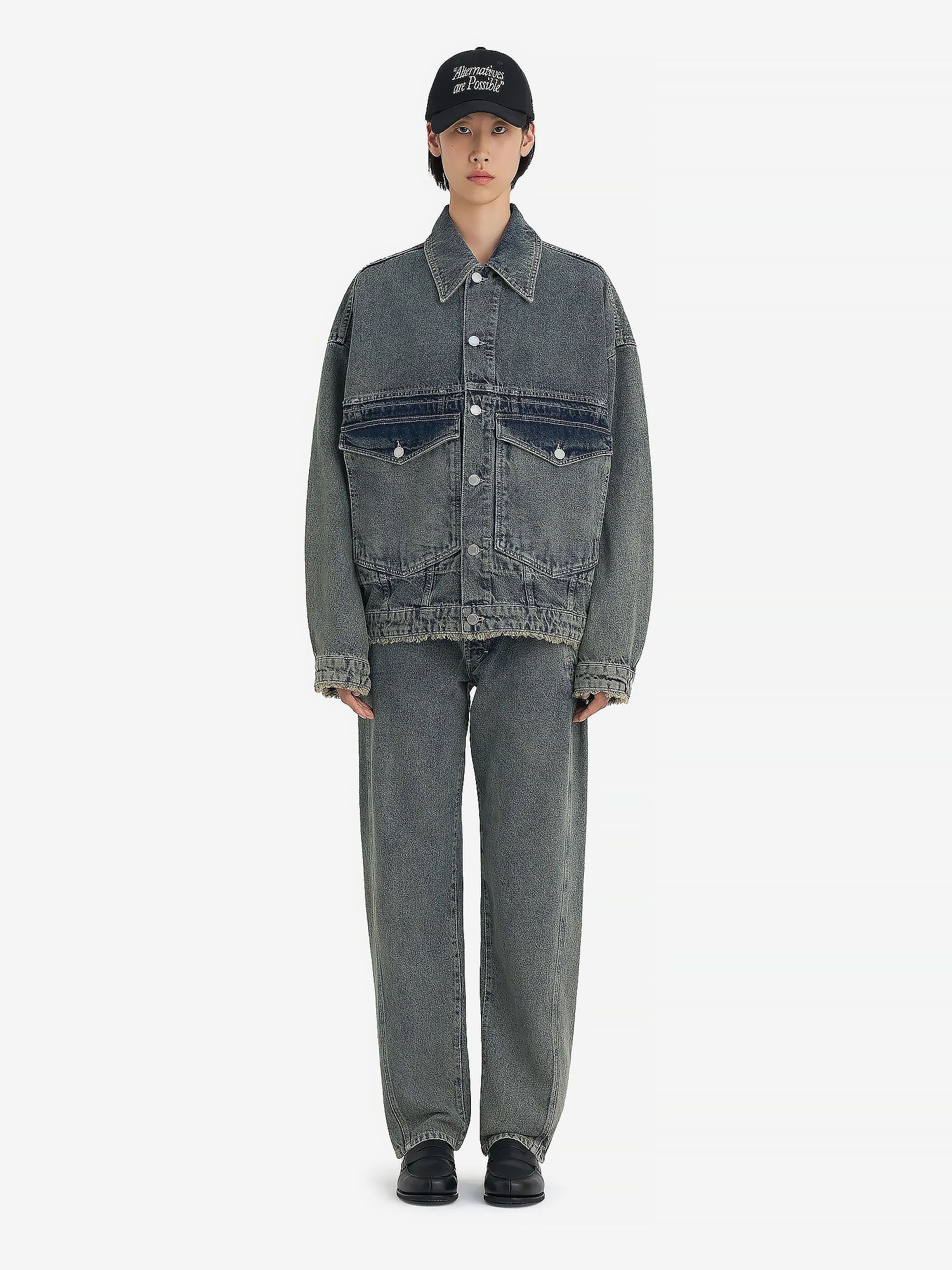 ÉTUDES STUDIO — Куртка Loose Denim Jacket Acid