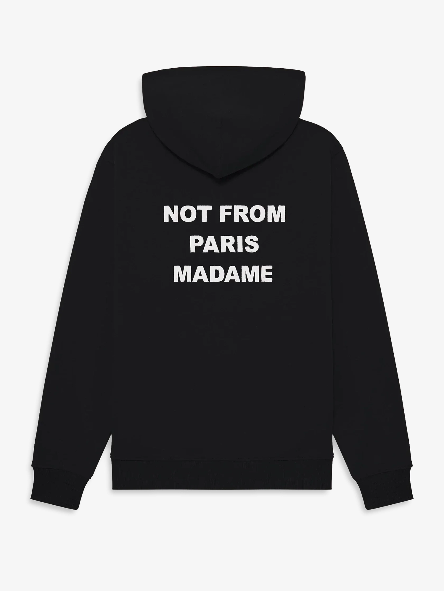 DRÔLE DE MONSIEUR — Худи Bold Slogan Hoodie Black