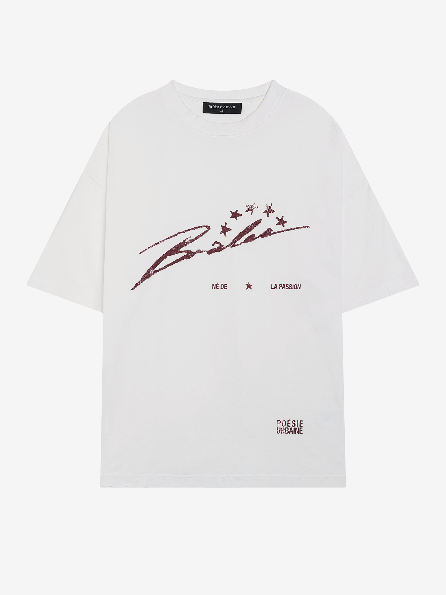 BRÛLER D’AMOUR — Футболка Автограф/Autographe White