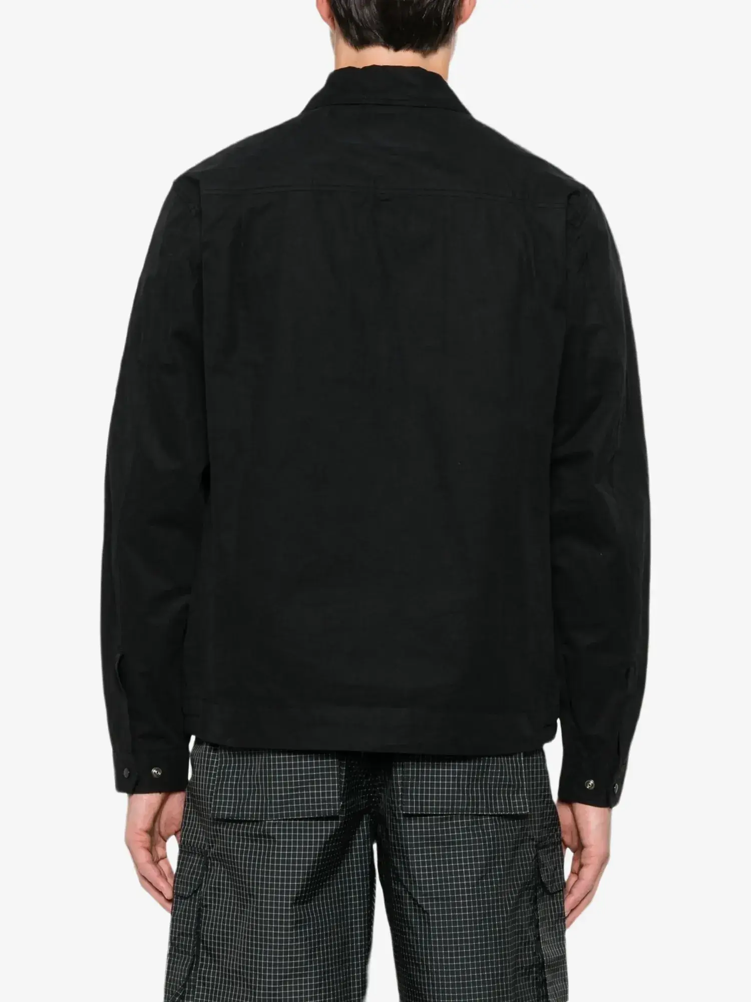C.P. COMPANY — Овершот Micro -Reps Lens Detail Zip-Up Jacket Black