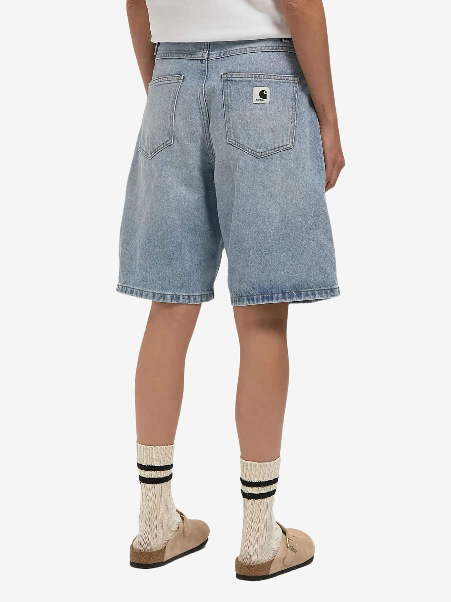 CARHARTT WIP — Шорты W' Brandon Blue (Heavy Worn Bleached)