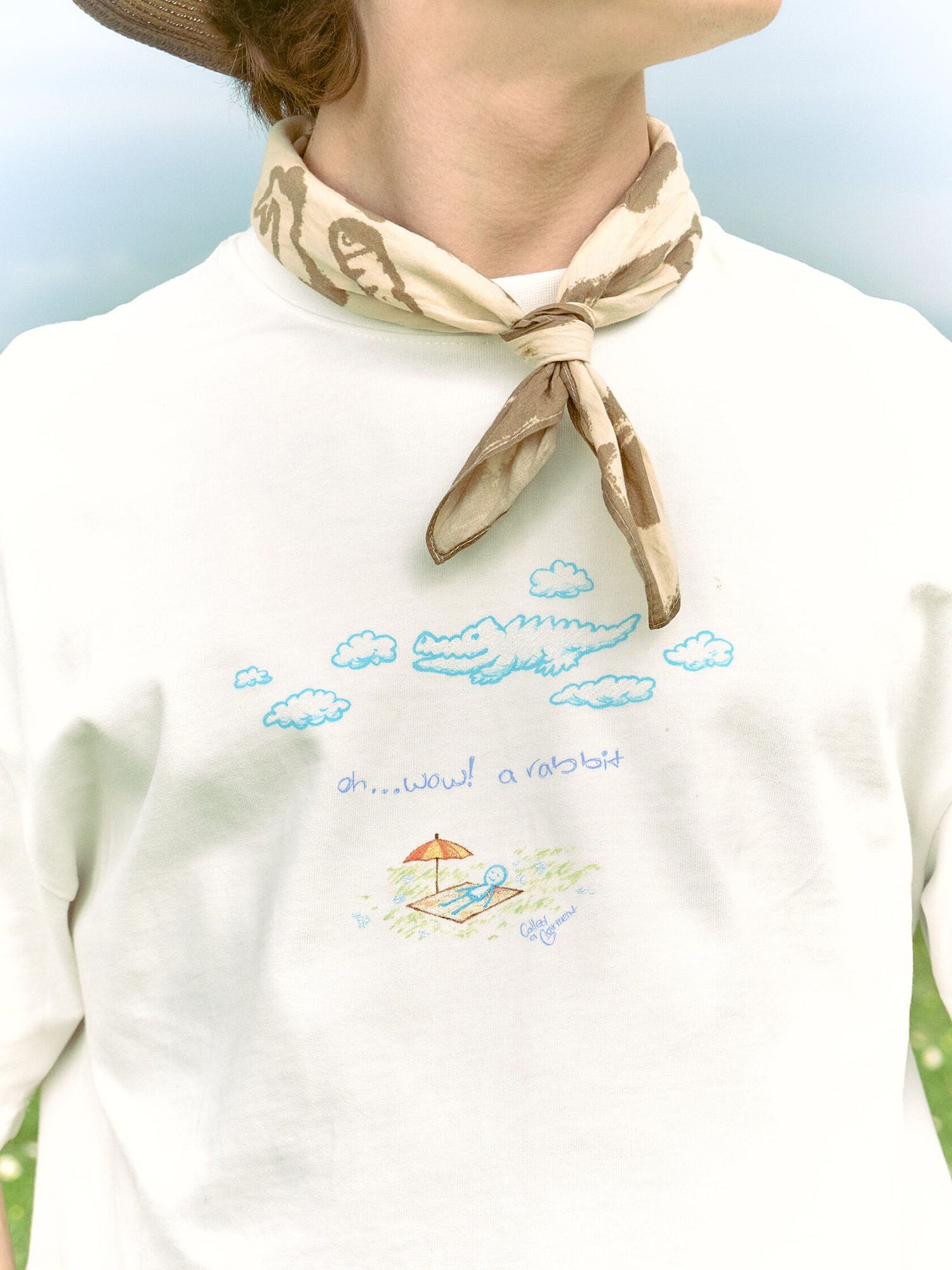CALLED A GARMENT — Футболка Doodle Chump молочный