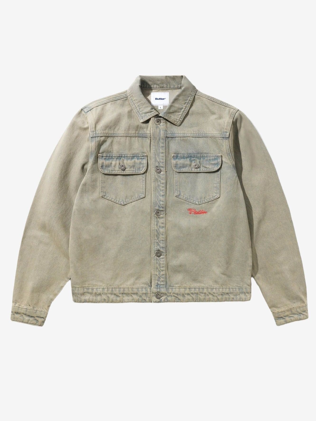 BUTTER GOODS — Куртка Garage Denim Jacket Sunfade Blue