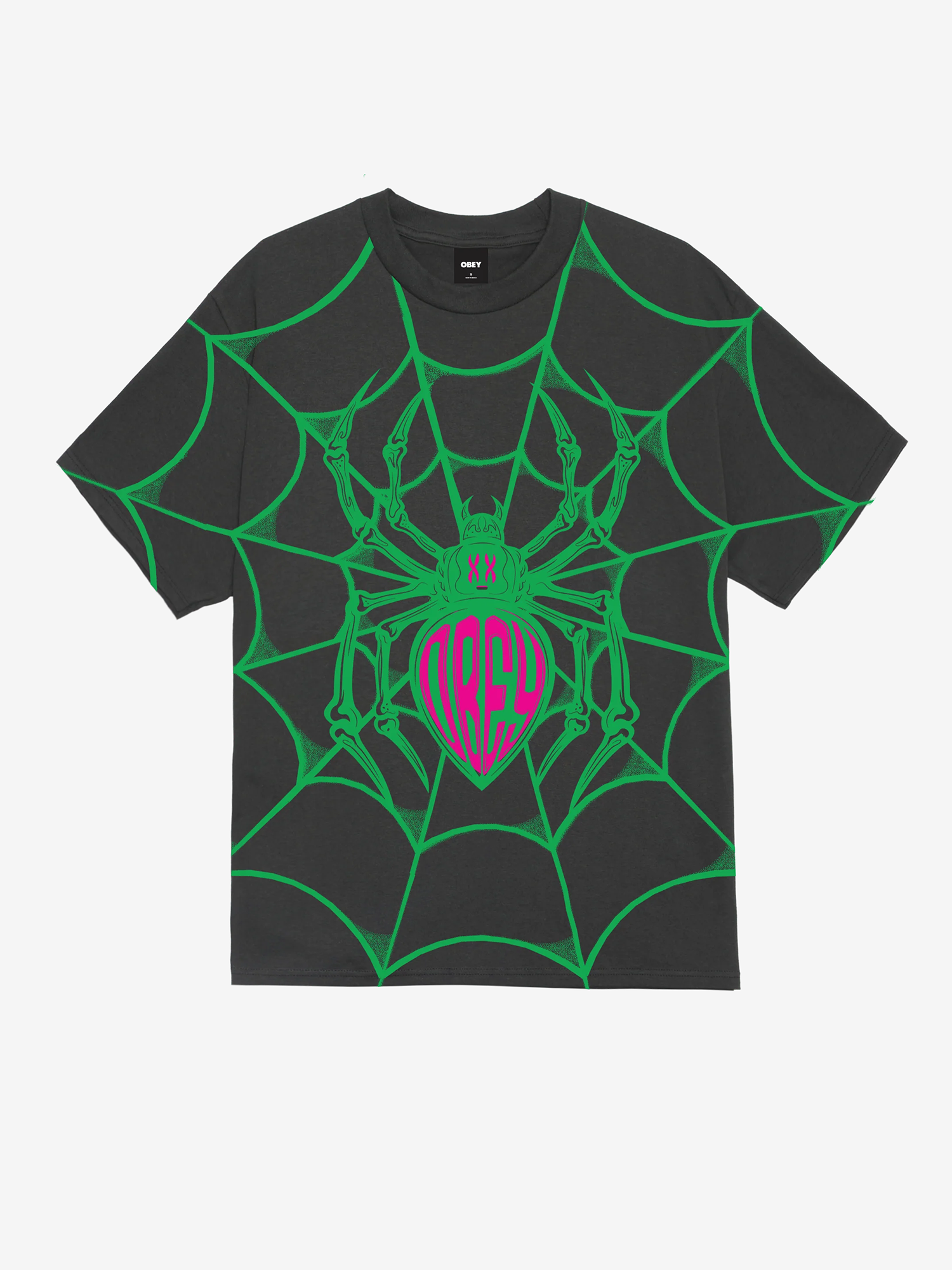 OBEY — Футболка Spider Vintage Black
