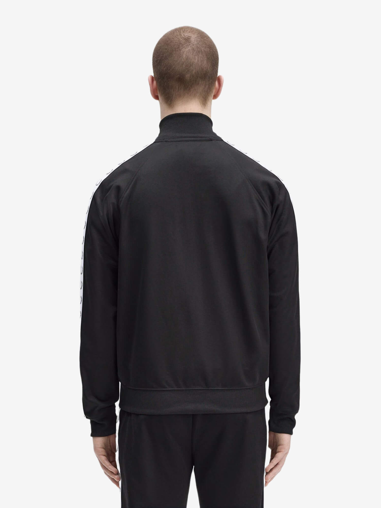 FRED PERRY — Олимпийка Taped Track Carbon Black