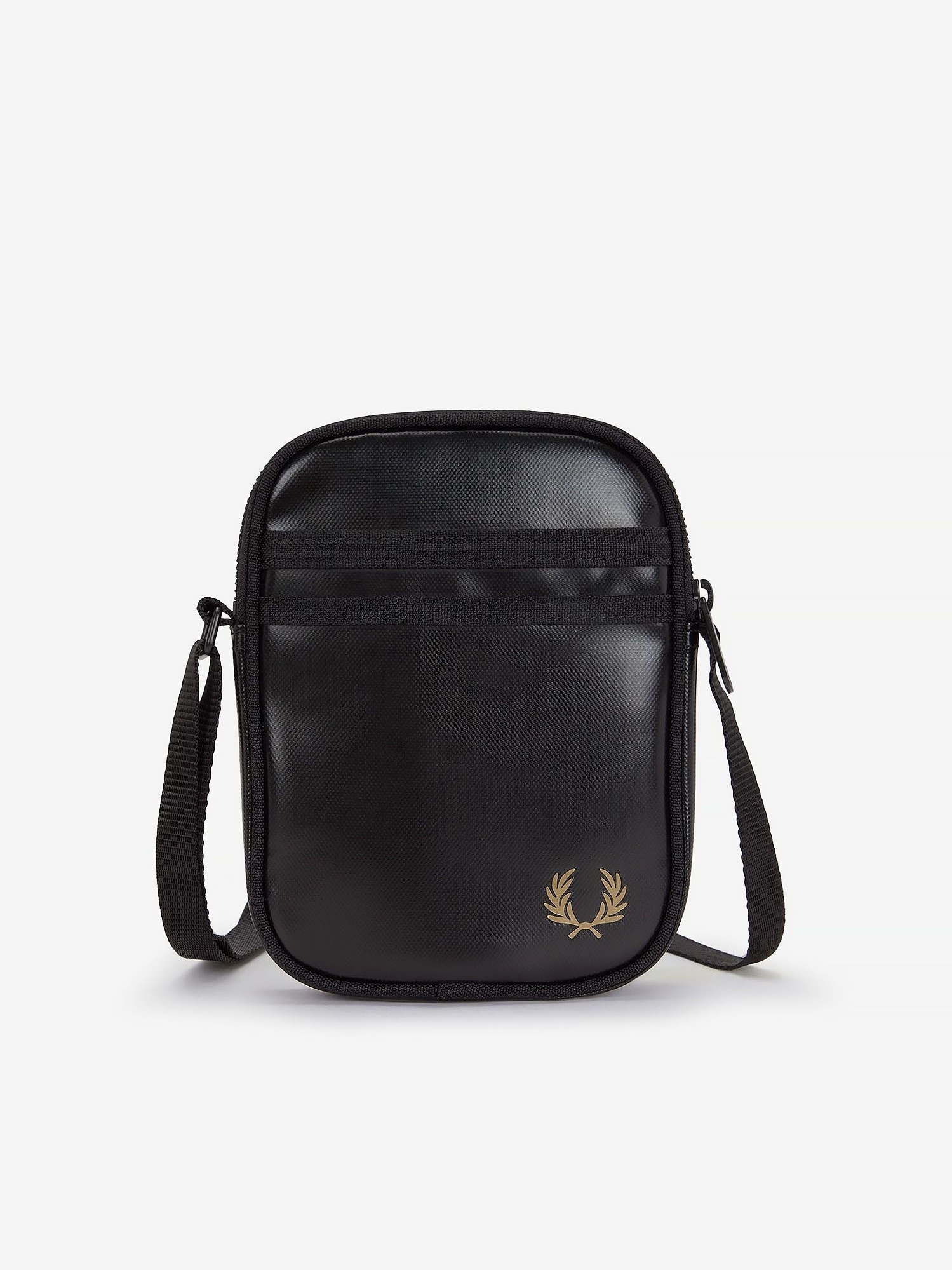 FRED PERRY — Сумка Tonal Classic Small Side Bag Black/Gold