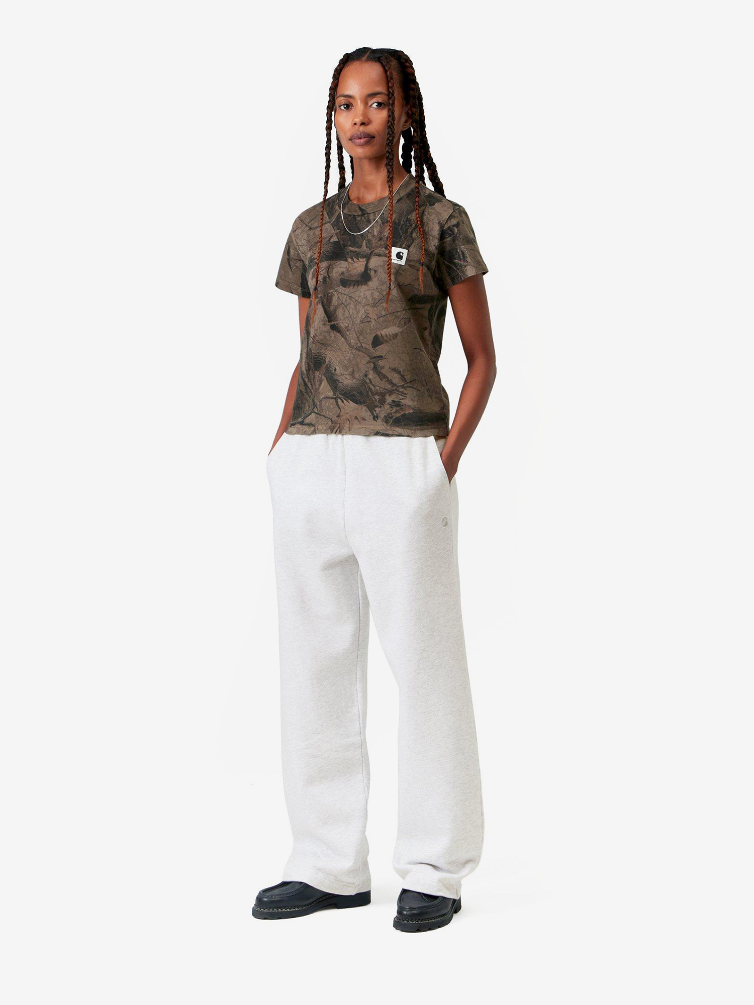 CARHARTT WIP — Штаны W Cassie Sweat Pant Ash Heather/Silver