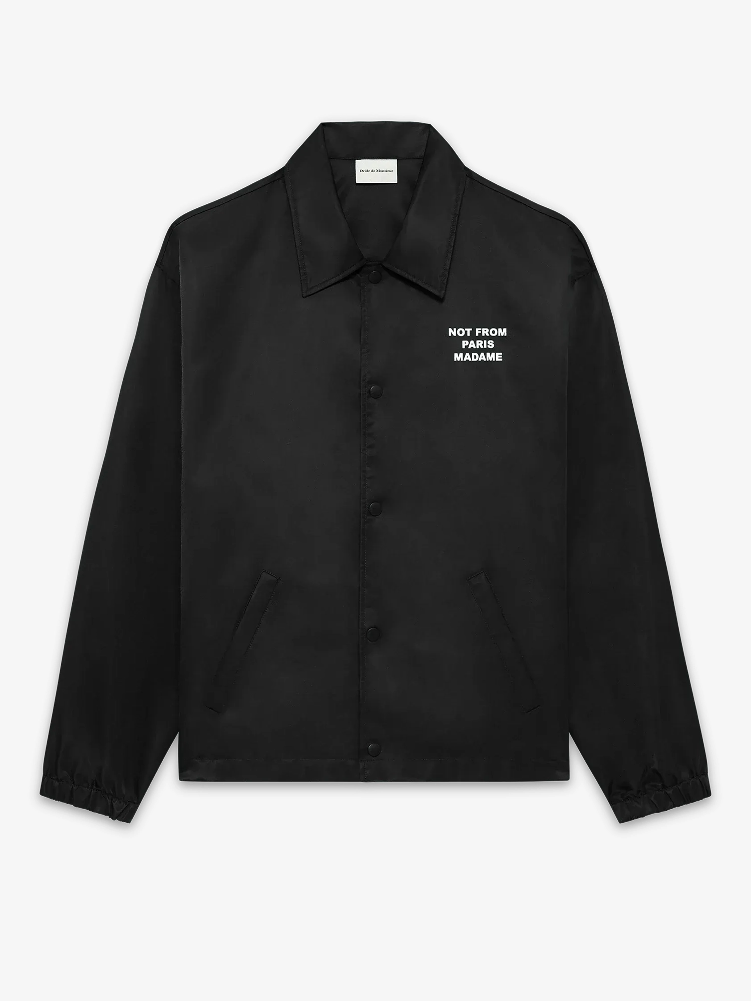 DRÔLE DE MONSIEUR — Куртка Slogan Jacket Black