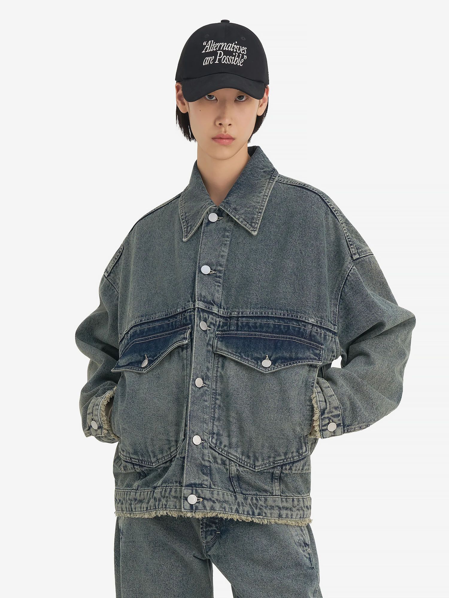 ÉTUDES STUDIO — Куртка Loose Denim Jacket Acid